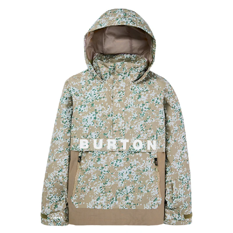 soft wool coats for women -women's chiffon tunics -Burton Womens Frostner Anorak Jacket 2025