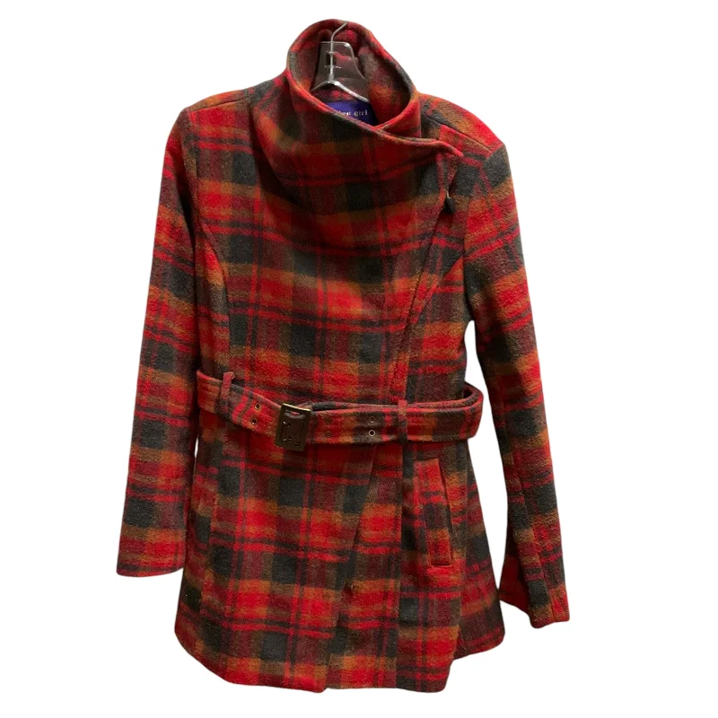 warm down coats for women -turtleneck tops for women -Coat Other By Madden Girl In Plaid Pattern, Size: M