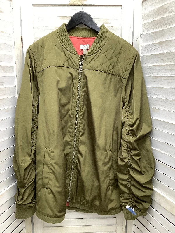 military-style coats for women -trendy crop tops for women -Coat Puffer & Quilted By Logo In Green, Size: L