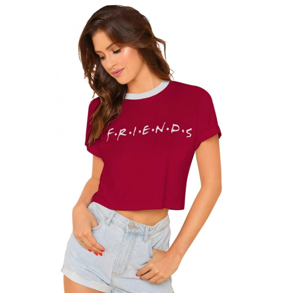 oversized tunic tops for women -Generic Women's Cotton Western Wear T Shirt (Maroon)