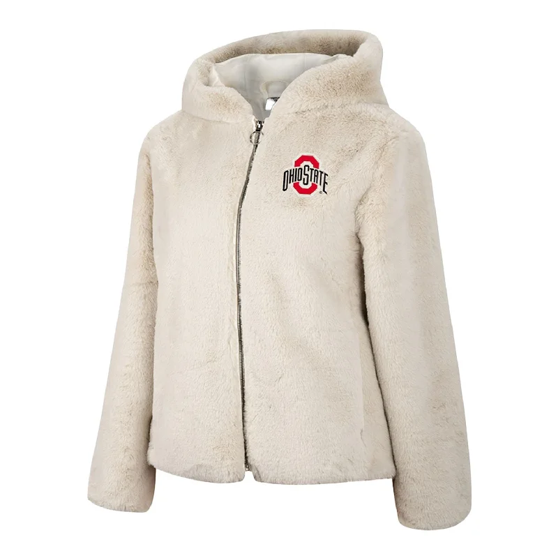 quilted bomber jackets for women -long tunic tops for leggings -Ladies Ohio State Buckeyes You Look Good Jacket