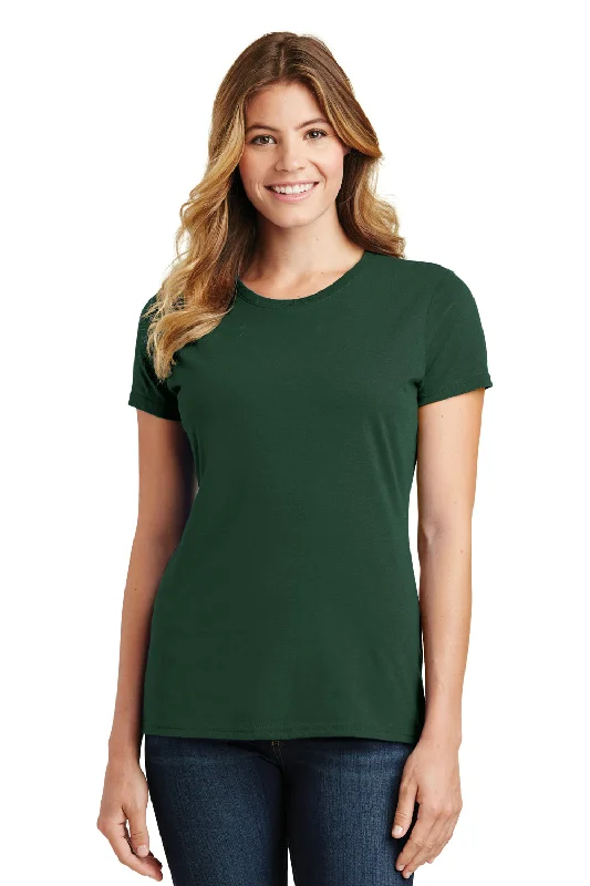 women's tunic tops -Port & Company Womens Fan Favorite Short Sleeve Crewneck T-Shirt - Forest Green