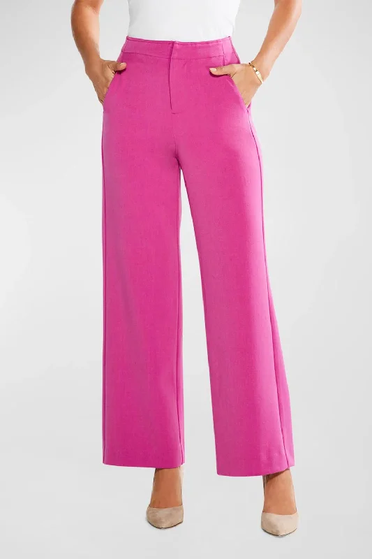 sporty pants for women -business casual blouses for women -Work It High-Rise Wide-Leg Trouser In Orchid Petal