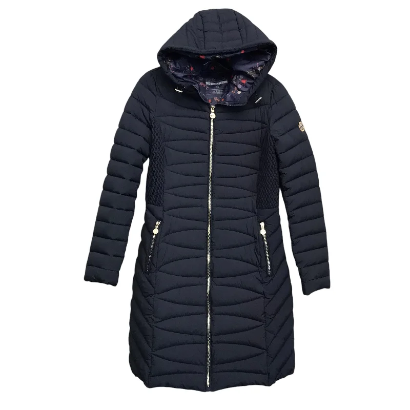 eco-friendly coats for women -women's silk tops -Coat Puffer & Quilted By Bernardo In Navy, Size:Xs