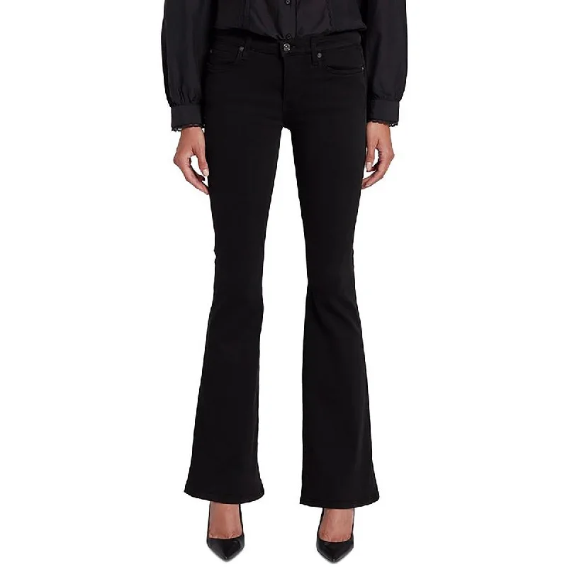 elegant office trousers for women -sporty tops for women -Womens Denim Stretch Flared Jeans