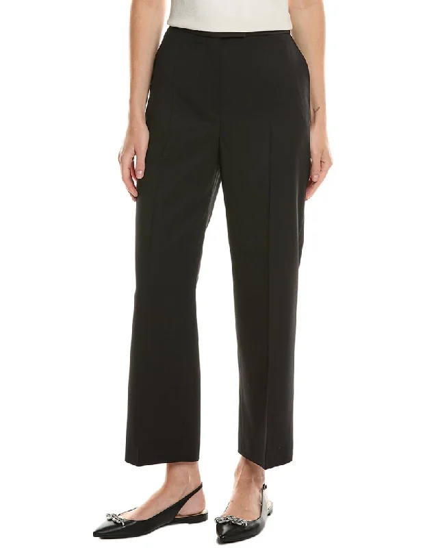 mid-rise pants for women -longline tops for women -Hugo Boss Tatuxa Wool-Blend Trouser