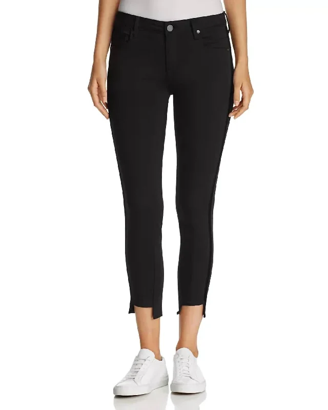 winter trousers for women -cute tops for women -Twisted Tuxedo Pants In Eternal Black