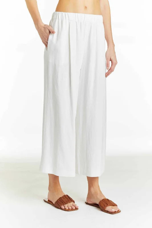 classic fit trousers for women -sheer tops for women -Adeline Pants In Ivory