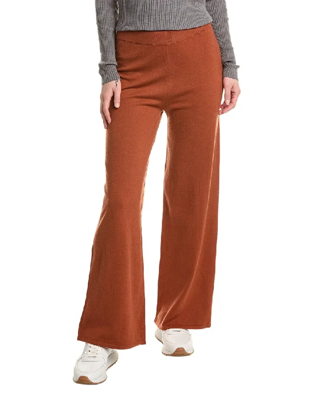 linen pants for women -women's v-neck shirts -Alexia Admor Miles Knitted High Waisted Wide Leg Pant