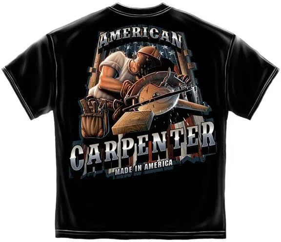 embroidered tops for women -Carpenter Trade T-Shirt #AW101