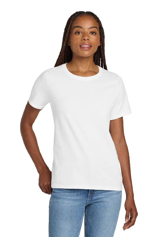 cold shoulder tops for women -Hanes Womens Nano-T Short Sleeve Crewneck T-Shirt - White