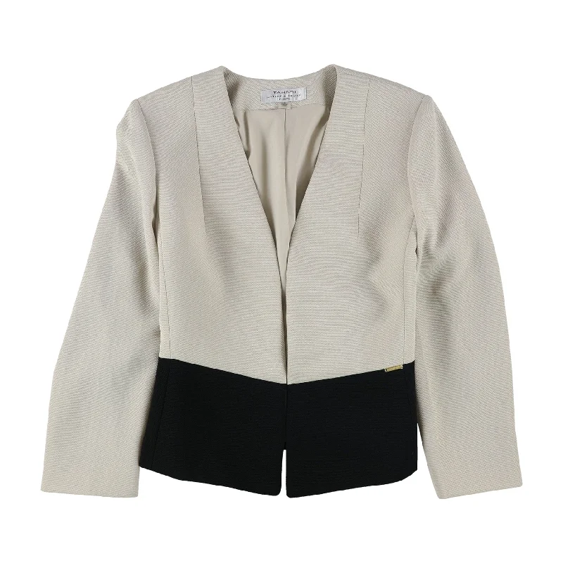 business casual coats for women -everyday tops for women -Tahari Womens Colorblocked Blazer Jacket