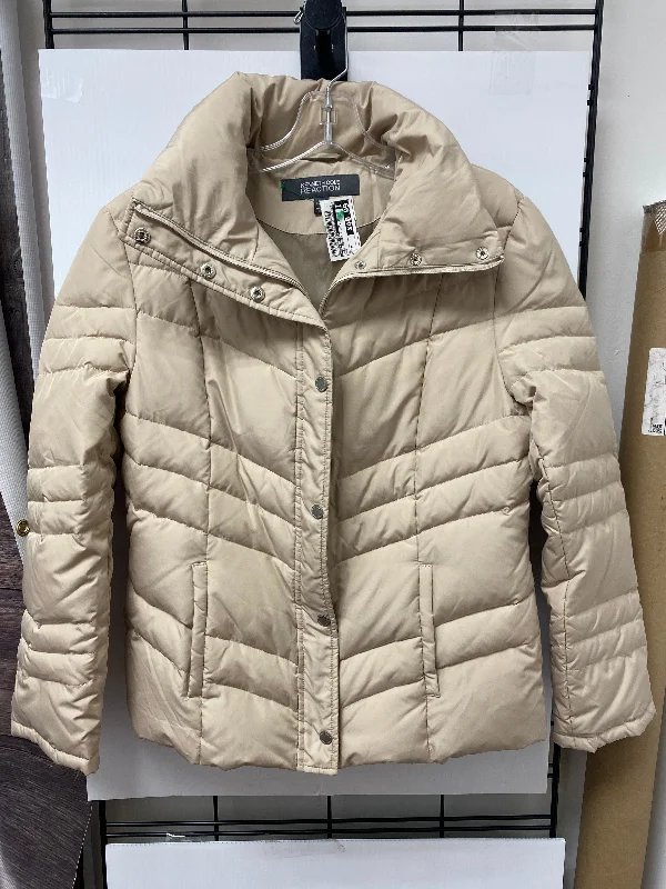 women's winter coats -women's long sleeve blouse -Coat Puffer & Quilted By Kenneth Cole In Tan, Size: M