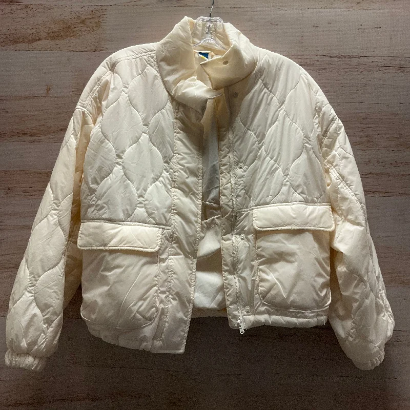 stylish plaid coats for women -women's workout tank tops -Coat Puffer & Quilted By Old Navy In Cream, Size: Xs