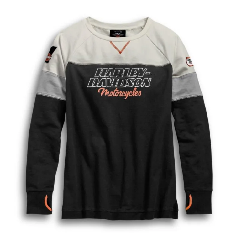 oversized tunic tops for women -Harley-Davidson® Women's H-D Racing Pullover - Petite - 99133-19VP