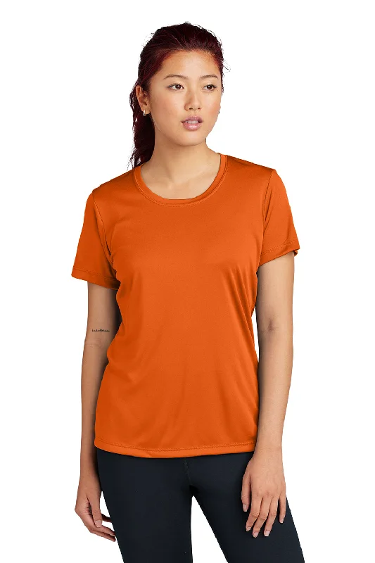 printed shirts for women -Sport-Tek Womens Competitor Moisture Wicking Short Sleeve Crewneck T-Shirt - Deep Orange