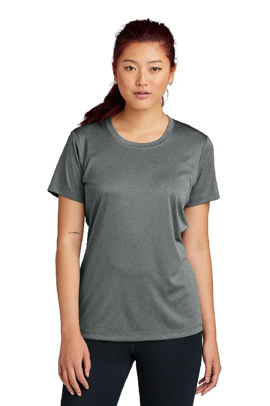 fitted blouses for women -Sport-Tek Womens Competitor Moisture Wicking Short Sleeve Crewneck T-Shirt - Iron Grey