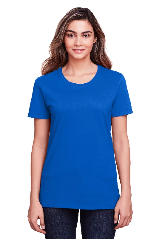 women's long sleeve blouse -Fruit Of The Loom Womens Iconic Short Sleeve Crewneck T-Shirt - Royal Blue - Closeout