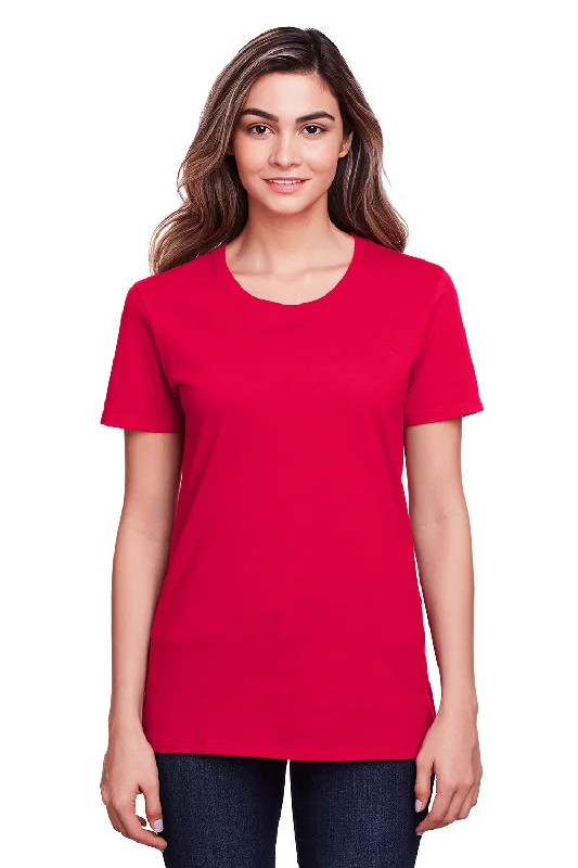 autumn blouses for women -Fruit Of The Loom Womens Iconic Short Sleeve Crewneck T-Shirt - True Red - Closeout