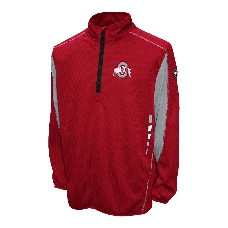 casual zip-up jackets for women -fitted blouses for women -Ohio State Buckeyes Thermatec 1/4 Zip Pullover Jacket