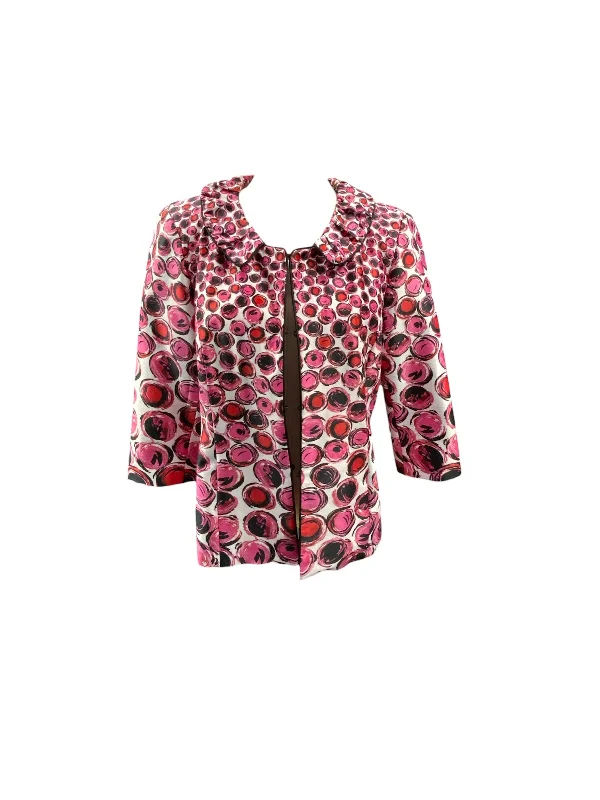 formal coats for women -lightweight women's tops -Preston & York Women's Jacket Pink Dot 8