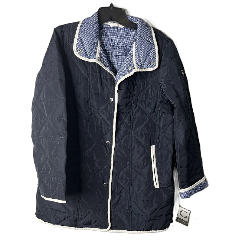 cropped jackets for women -business casual blouses for women -Coat Puffer & Quilted By Gallery In Navy, Size: M