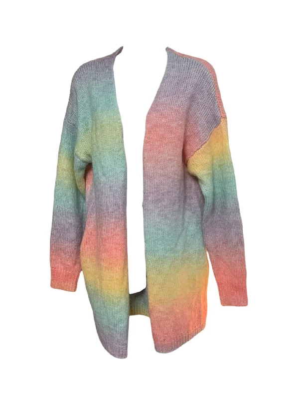 ultra-light jackets for women -sheer tops for women -NWT Ecowish Women's Pastel Multi Cardigan S