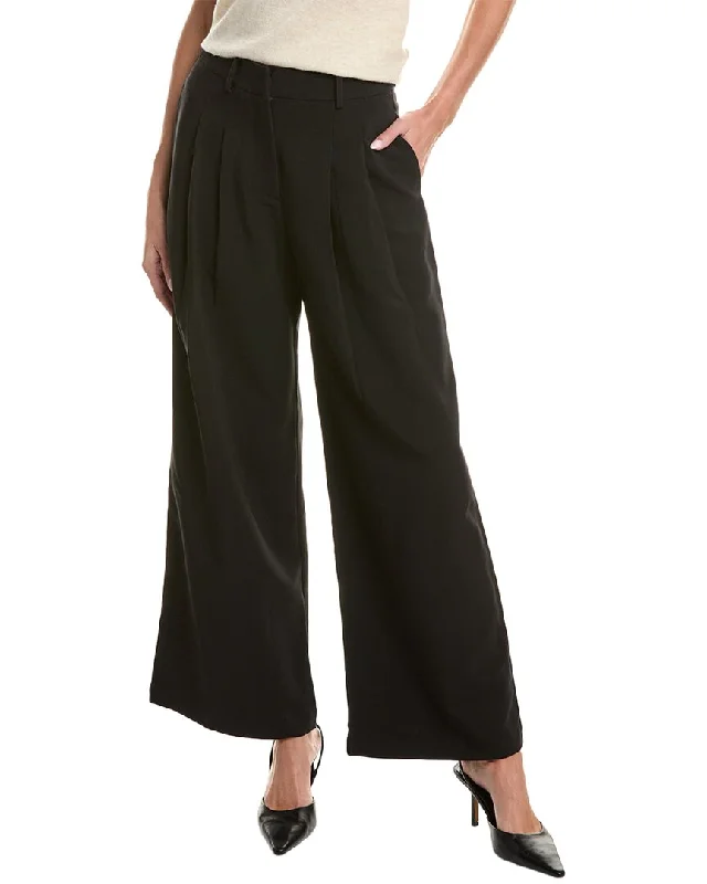 loose linen trousers for women -women's mesh tops -Lyra & Co Pant