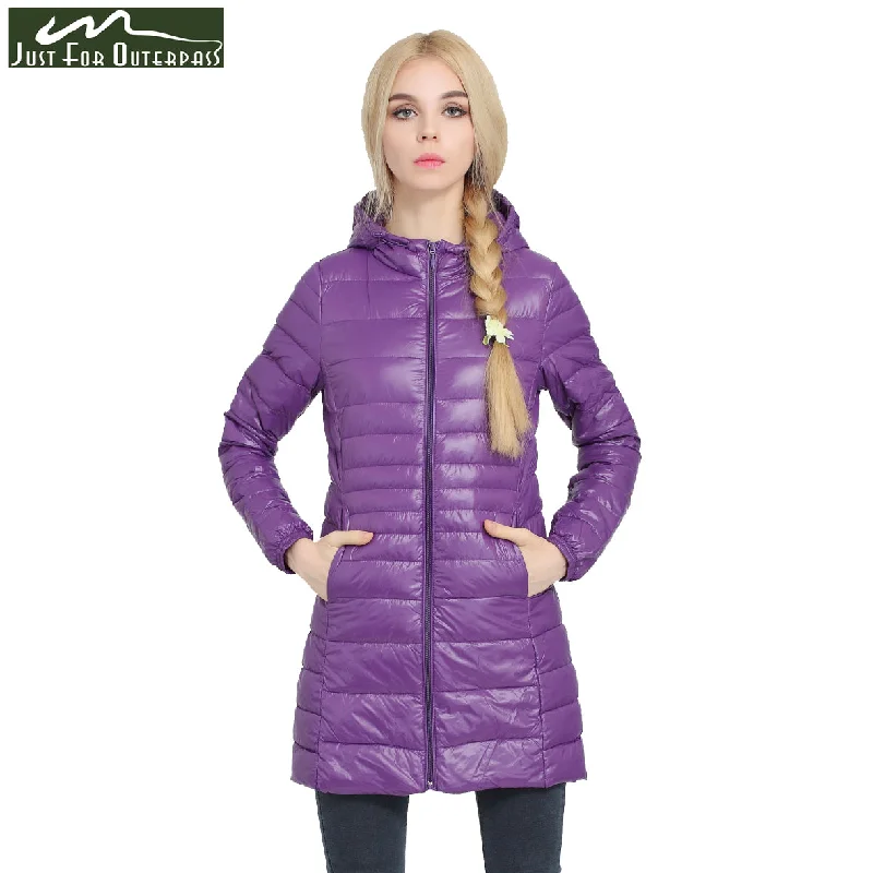 soft shell jackets for women -women's ribbed tops -2018 New Casual Brand Lady Winter Warm Coat Women Ultralight White Duck Down Jacket Female Long Down Parka High Filling Power