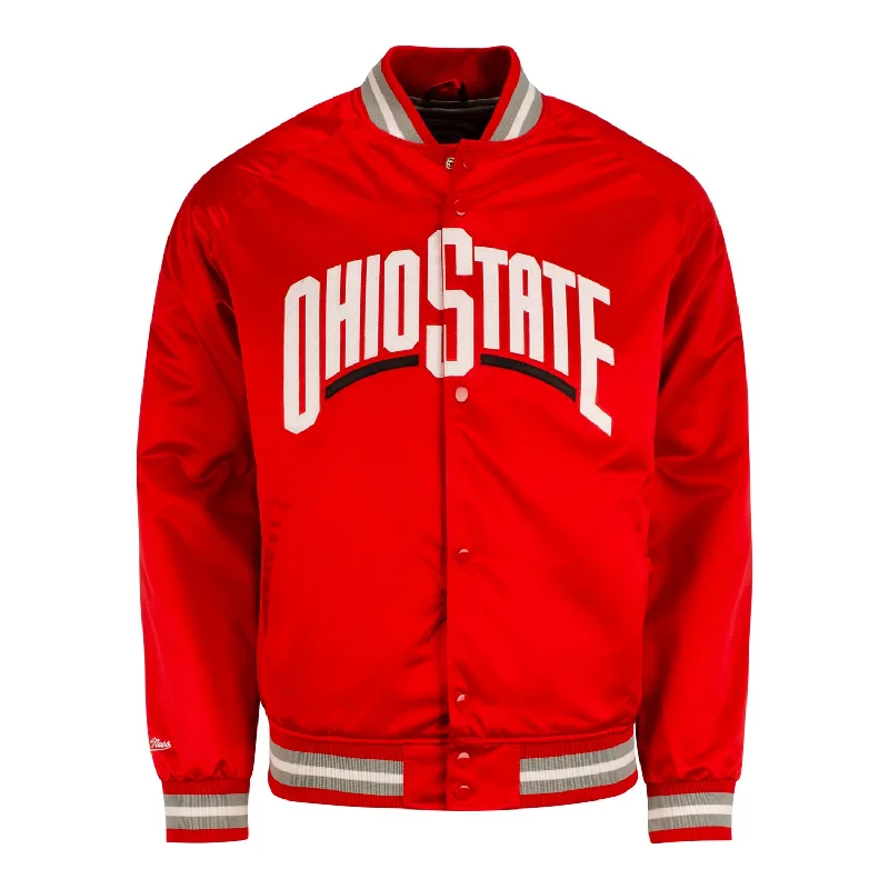 travel jackets for women -ribbed tank tops for women -Ohio State Buckeyes Satin Jacket