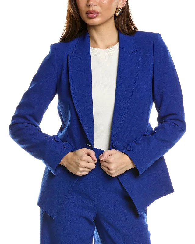 tailored coats for women -women's fitted tops -Tahari ASL Crepe Blazer