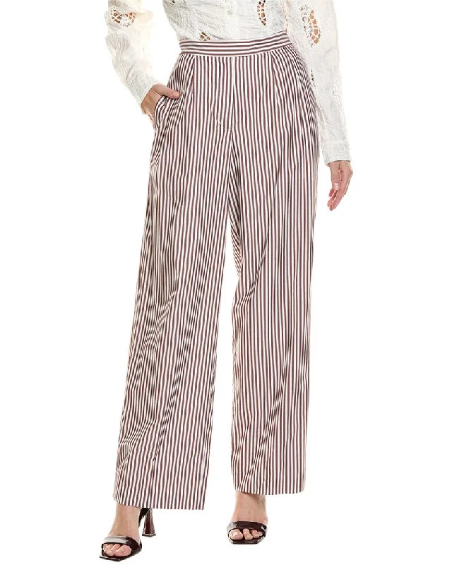 cropped trousers for women -stylish tops for ladies -rag & bone Lacey Stripe Poplin Pant