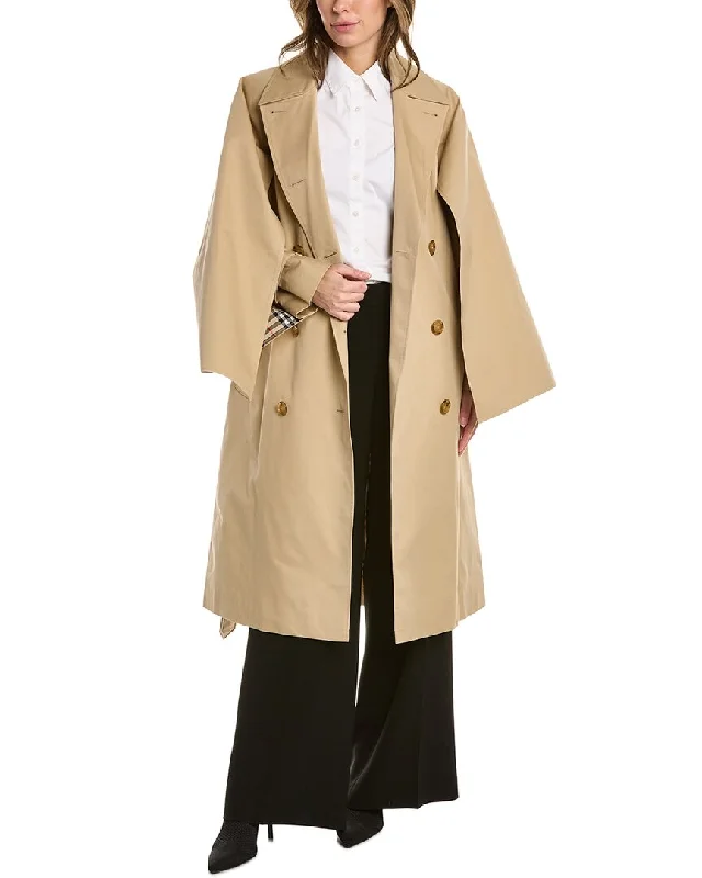 fur-lined parkas for women -autumn blouses for women -Burberry Gabardine Trench Coat