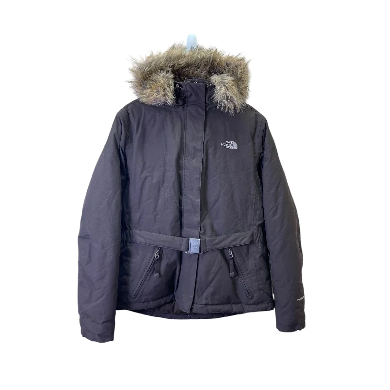 tailored coats for women -women's fitted tops -Coat Puffer & Quilted By The North Face In Brown, Size:M