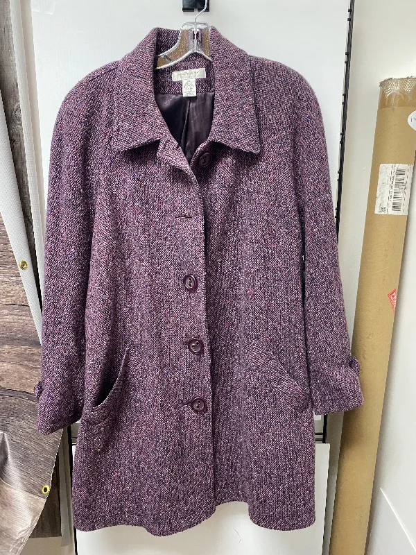 quilted bomber jackets for women -long tunic tops for leggings -Coat Peacoat By Preston And New York In Mauve, Size: 2x