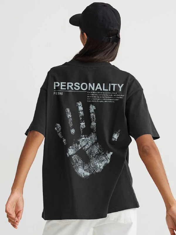 sexy tops for women -Personality Women Oversized Printed T-Shirt