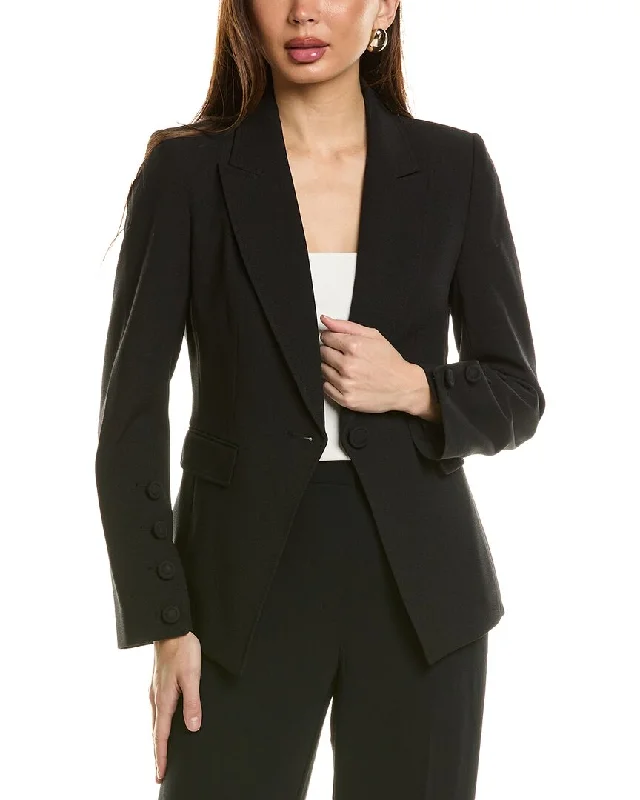 thick fleece coats for women -unique tops for women -Tahari ASL Blazer