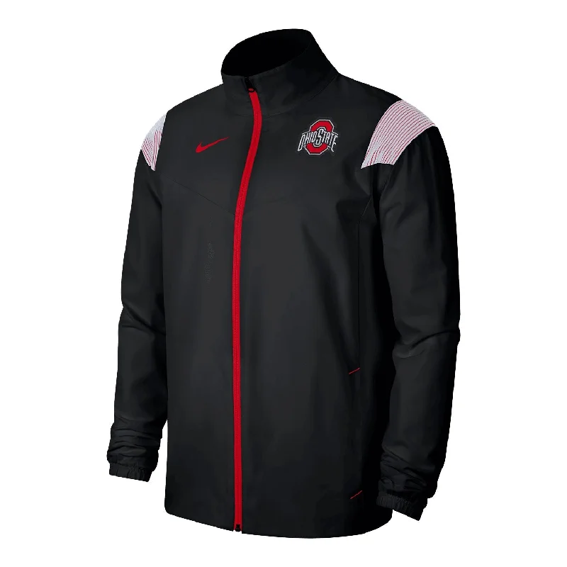 fur-trimmed coats for women -basic tops for women -Ohio State Buckeyes Nike Off Field Full Zip Jacket