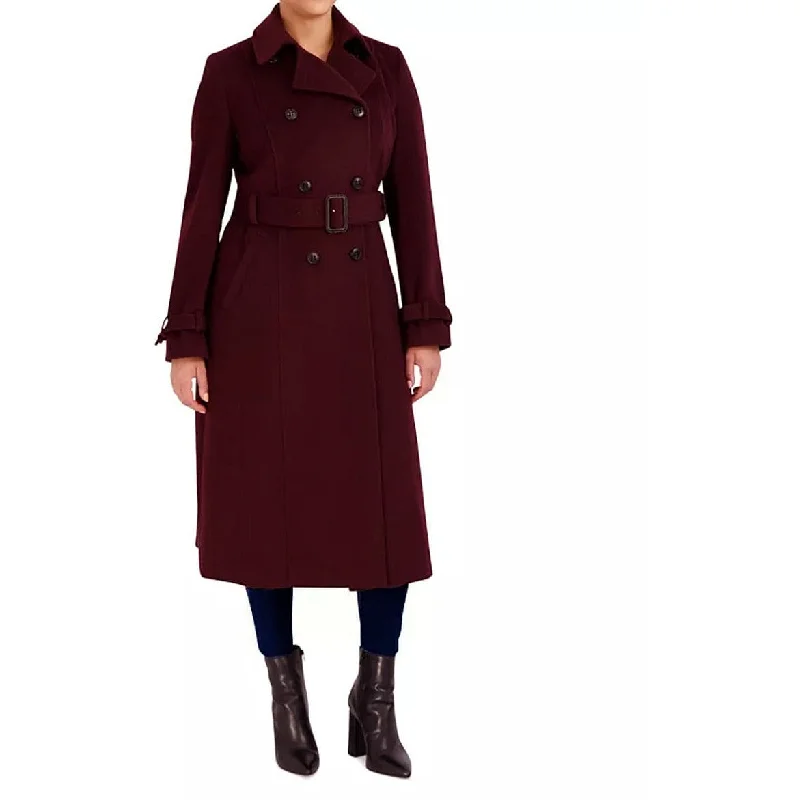 casual outerwear for women -elegant women's tops -Cole Haan Women's Double Breasted Trench Coat