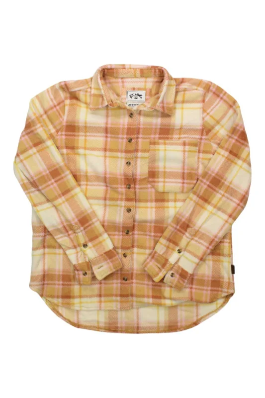 boho style tops for women -Billabong Women's Forge Flannel Shirt