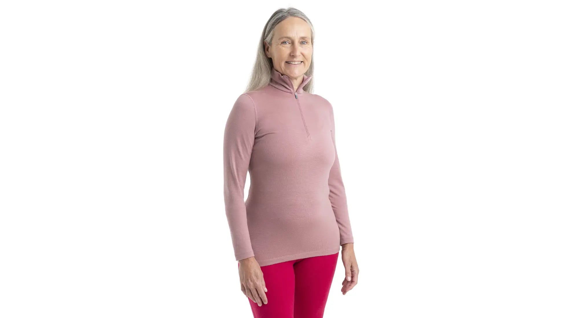 sporty tops for women -Icebreaker Women's 200 Oasis LS Half Zip Top