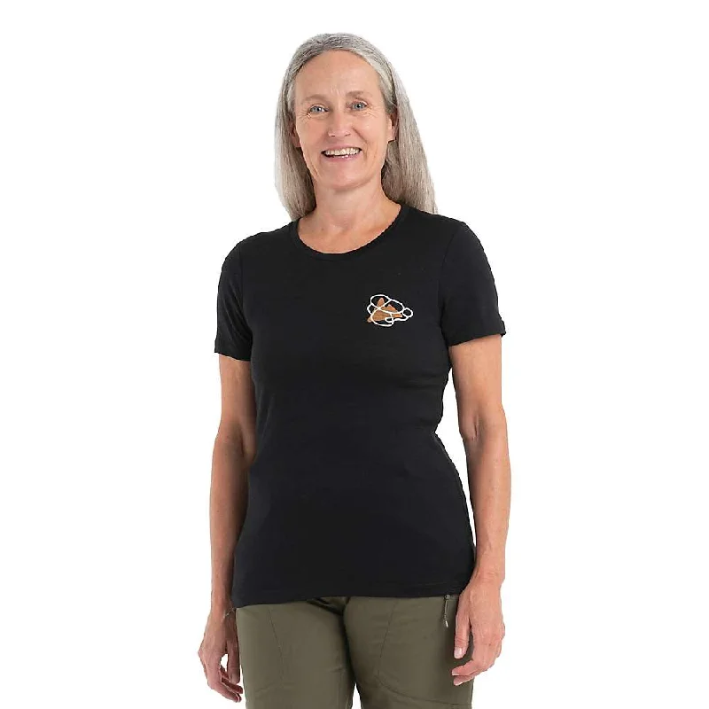 sporty tops for women -Icebreaker Women's Merino 150 Tech Lite II Community SS Tee