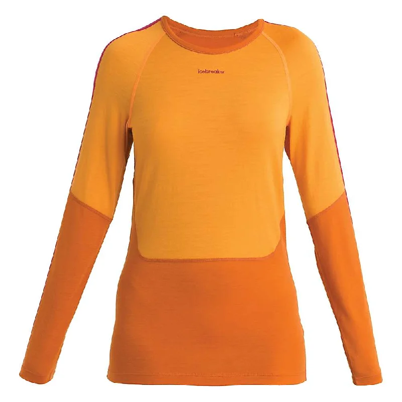 embroidered tops for women -Icebreaker Women's Merino 200 Sonebula Crewe LS Top