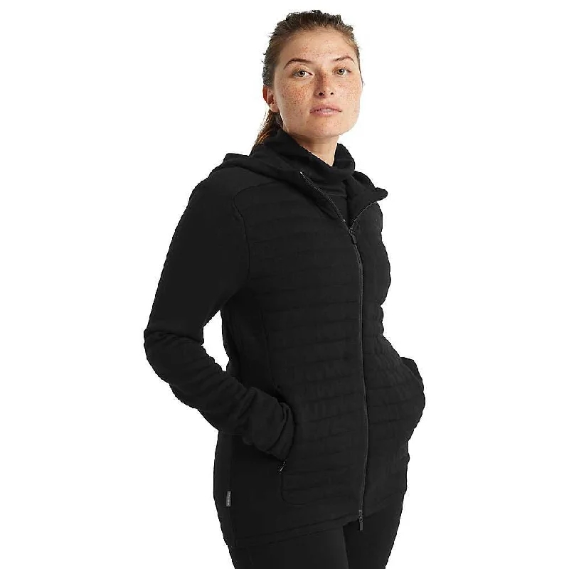 women's workout tank tops -Icebreaker Womens ZoneKnit LS Zip Hoodie