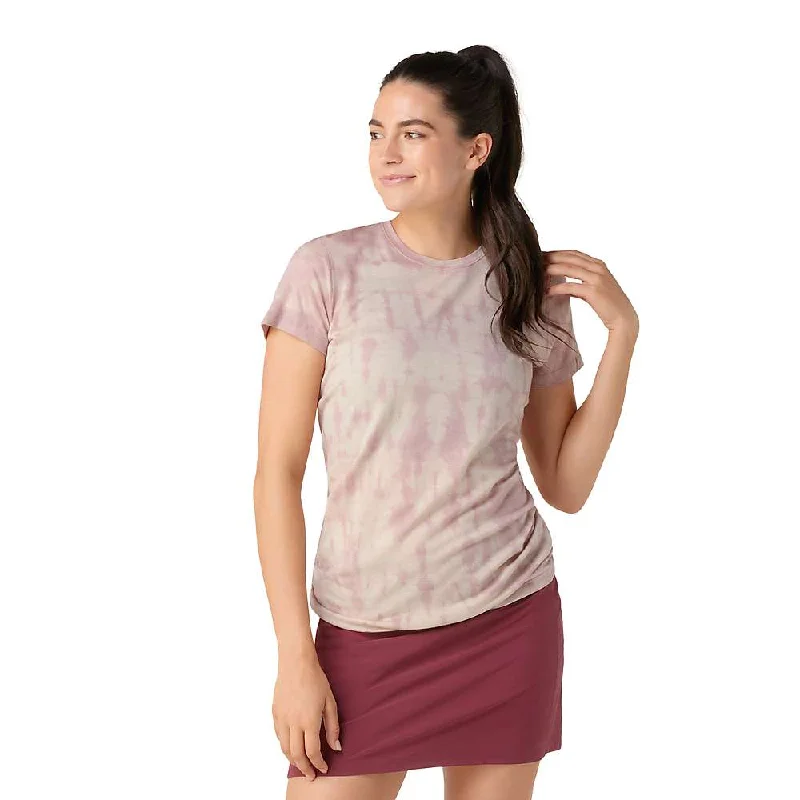 soft fabric tops for women -Smartwool Womens Merino Plant-Based Dye SS Tee