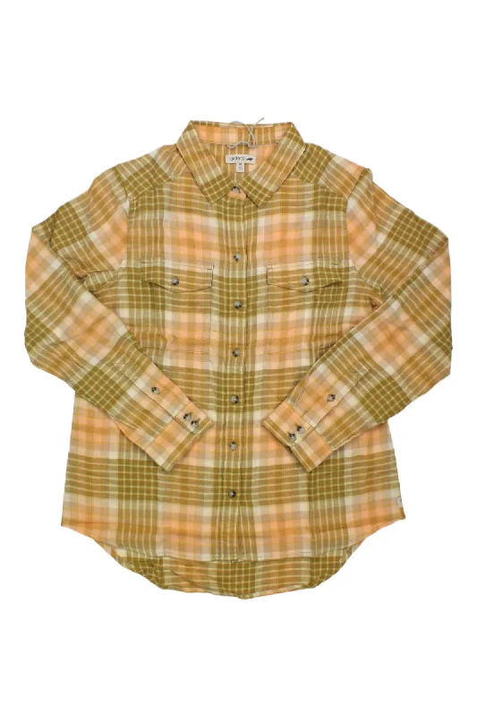 stylish tops for ladies -Toad & Co Women's Re-Form Flannel Shirt