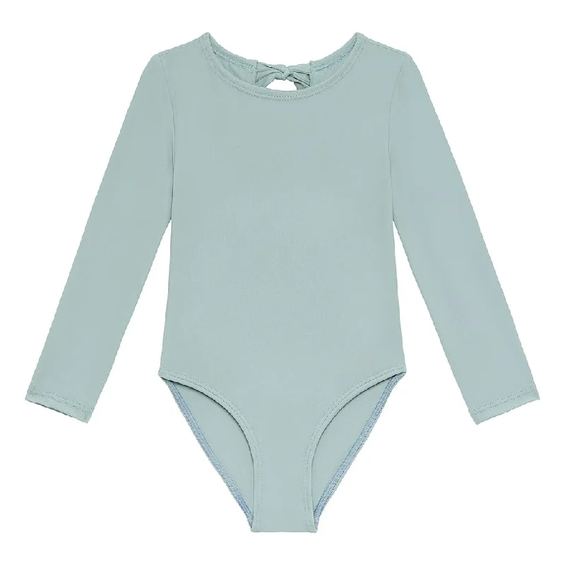 women's casual dresses -women's long sleeve blouse -Mini Long Sleeve One-Piece | Powder Blue