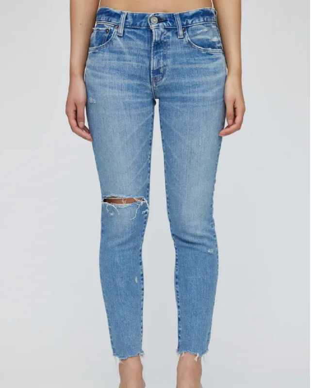 cropped trousers for women -stylish tops for ladies -Moussy Depew Skinny